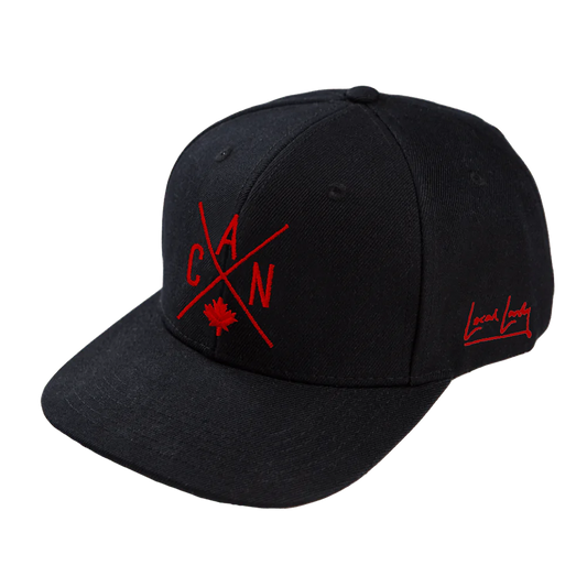 CAN Snapback - Black with Red